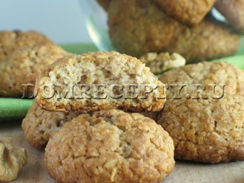 Zabliszt cookie-kat a zabpelyhet (zabpehely) - recept fotókkal
