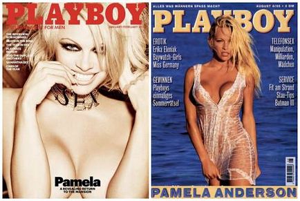 Pamela Anderson előtt és után plasztikai sebészet fotók és videó