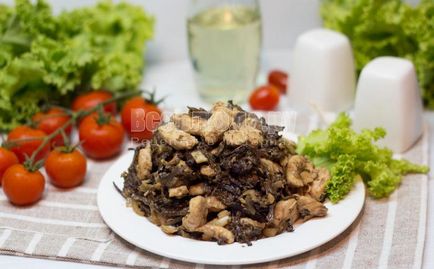 Папороть з куркою (курячим філе) в сметані, рецепт з покроковими фото, всі страви