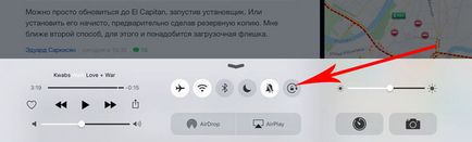 Comutați între modul de vizualizare împărțit în capitan și ios 9