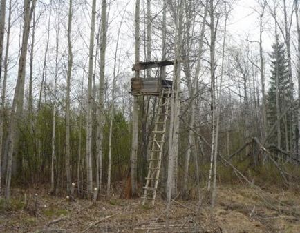 Переносний комору для полювання своїми руками