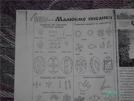 Legendele Pysanka și scheme de pictura - târg de maeștri - manual, manual