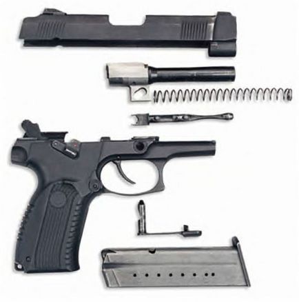 Pistol yarygin (cinci grame -) 9 mm, specificatii tehnice (tth), parte material,