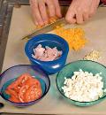 Pizza sonkával és sajttal, a lépésről lépésre recept fotók (pizza sonkával és sajttal) Pizza sonkával és sajttal, a lépésről lépésre recept fotók