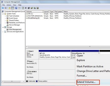 PC hp - crearea partițiilor de hard disk și atribuirea numelor acestora (Windows 7), serviciul de asistență hp®