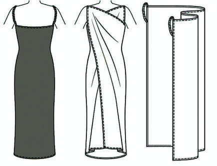 Strand ruha 5 percig, koporsó (strand ruha minta) Beach Dress 5 percig, koporsó