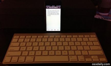 Conectați tastatura wireless la iPhone