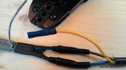 Підключення кабелю, що гріє, гріючий кабель