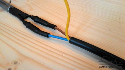 Підключення кабелю, що гріє, гріючий кабель