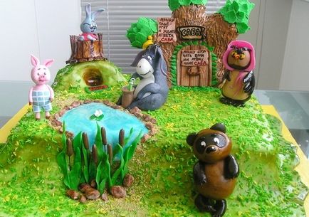 Napraforgó cukorból öntött dekoráció 3d torta (cake gyermek) Napraforgó cukorból öntött díszíteni a tortát 3d