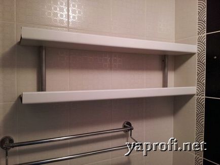 Rafturi din pvc în baie, DIY pe