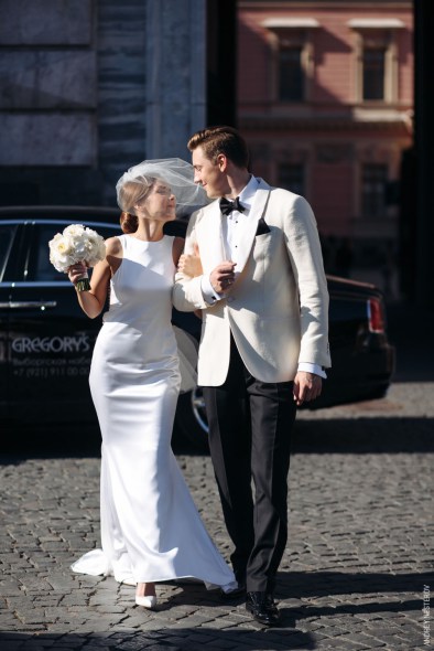 A motívumok James Bond Daniel és Vitaly esküvő - a menyasszony