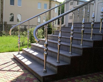 Balustrade pentru scări și șine de perete cu propriile mâini fotografie și preț