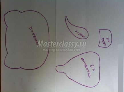 Varró textil «cica» játékszerek (Toy) Varró textil «cica» játékok