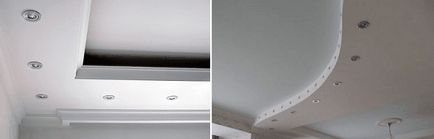 Două niveluri de plafon din gips carton în casă