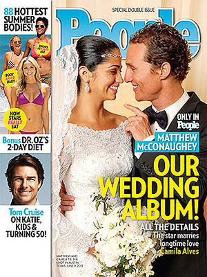 Az első kép alakult ki egy esküvői Matthew McConaughey Matthew McConaughey