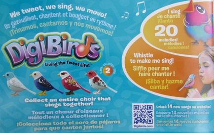 Cântând digibirds de păsări interactive, maestru de spin