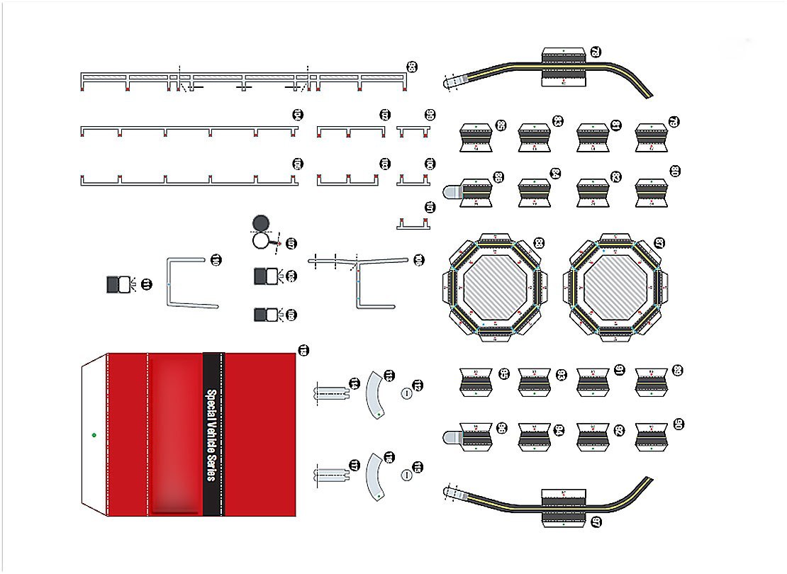 Motorul de incendiu din module de circuit origami