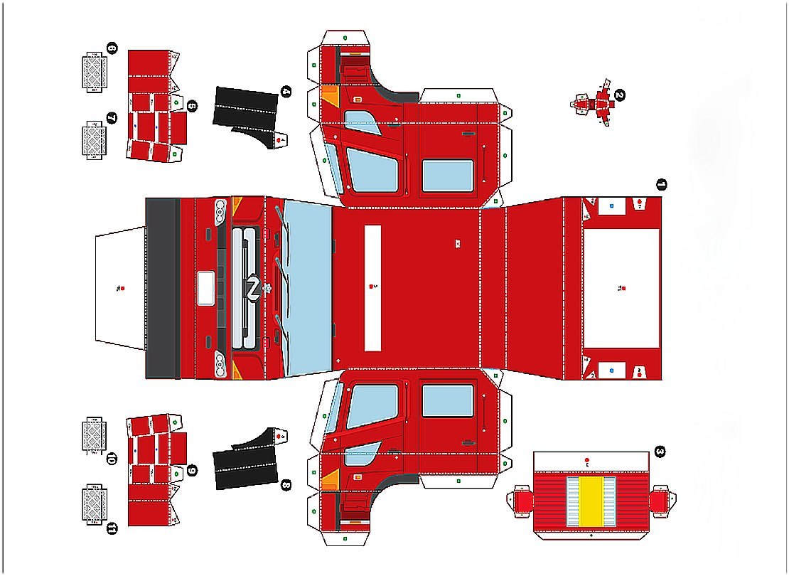 Motorul de incendiu din module de circuit origami