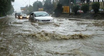Правила поведінки водія під час сильного дощу