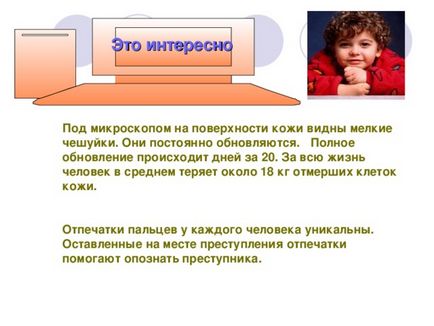 Презентація до уроку навколишнього світу по темі шкіра - прикордонник - людини - початкові класи,