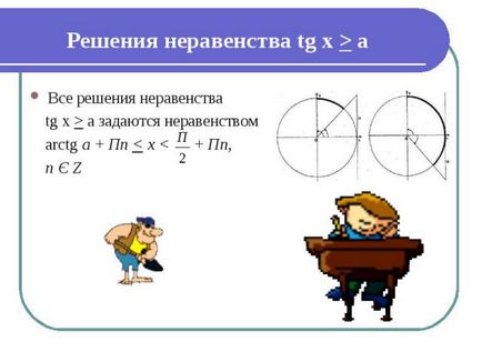 Презентация по математика - научите как да се реши тригонометрични неравенство - свободно изтегляне