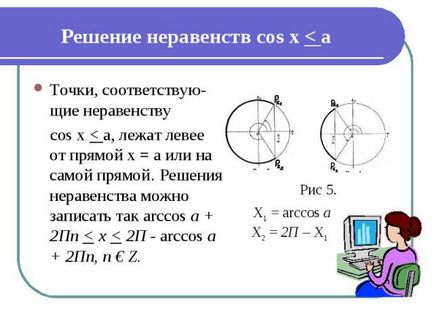 Презентация по математика - научите как да се реши тригонометрични неравенство - свободно изтегляне