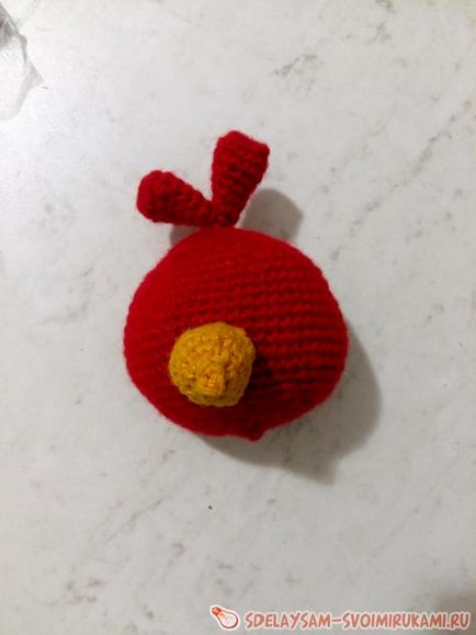 Bird Amigurumi - ed a dühös madarak, a mester osztályt a kezüket (a sorok számát hurkok) Bird Amigurumi - ed a dühös madarak, a mester osztály saját kezűleg
