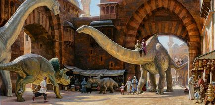 Publicarea dinozaurilor a fost în giganții antichității de către animalele domestice