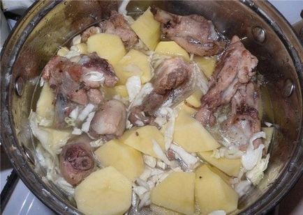 Raguval pulyka burgonyával - lépésről lépésre recept fotó (pulyka pörkölt burgonya) Raguval pulyka burgonyával - lépésről lépésre recept fotók