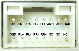 Pinout de conectori radio auto receptoare japoneze