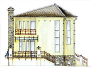 Dezvoltarea designului arhitectural al casei (compoziție, preț, exemple de lucrări) - proiectul de artă g