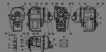 Repararea și întreținerea transferului hidromecanic al încărcătorului amkodor-18, it-28, piese de schimb