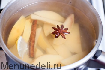 Recept compote birs (birs) Recept birsalma kompóttal