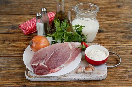 Рецепт приготування в духовці свинини в молоці