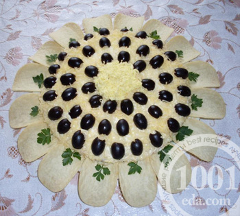 Reteta pentru salata de floarea soarelui - salata cu pui din 1001 alimente