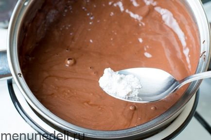 Рецепт шоколадного йогурту з малиною