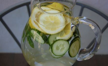 Рецепт води з огірком і лимоном