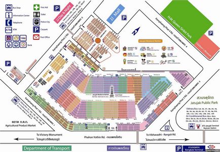 Chatuchak пазар - как да стигнем до там, работно време и карта на пазара