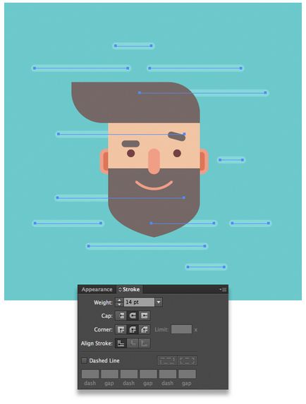 Desenarea unui personaj în stil hipster în ilustratorul Adobe