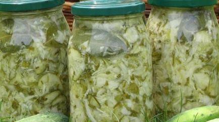 Салат з огірків на зиму без стерилізації рецепти з фото