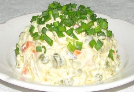 Salata de ciuperci de mazare de pui