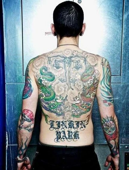 Cel mai neobișnuit lider de tatuaje, linkin parc