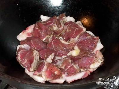 Shish kebab bográcsban - lépésről lépésre recept fotó (Kazan) Shish kebab bográcsban - lépésről lépésre recept fotók