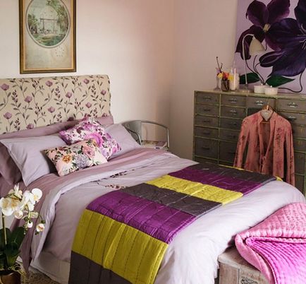 Lilac culoare în interiorul de aplicare și combinație, casa de vis