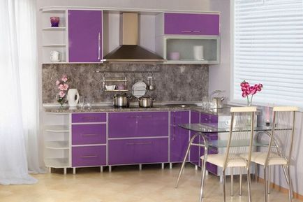Lilac culoare în interiorul aplicației și combinație, casa de vis