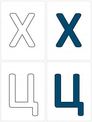 Завантажити картки з буквами українського алфавіту для роздруківки