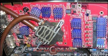 Зняття захисної рамки з gpu і установка водоблоку на radeon 2900 xt