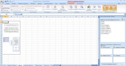 Creați și configurați tabele sumare Excel 2007