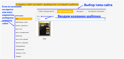 Създаване на такси сайт - готови шаблони за gopr на конструктор